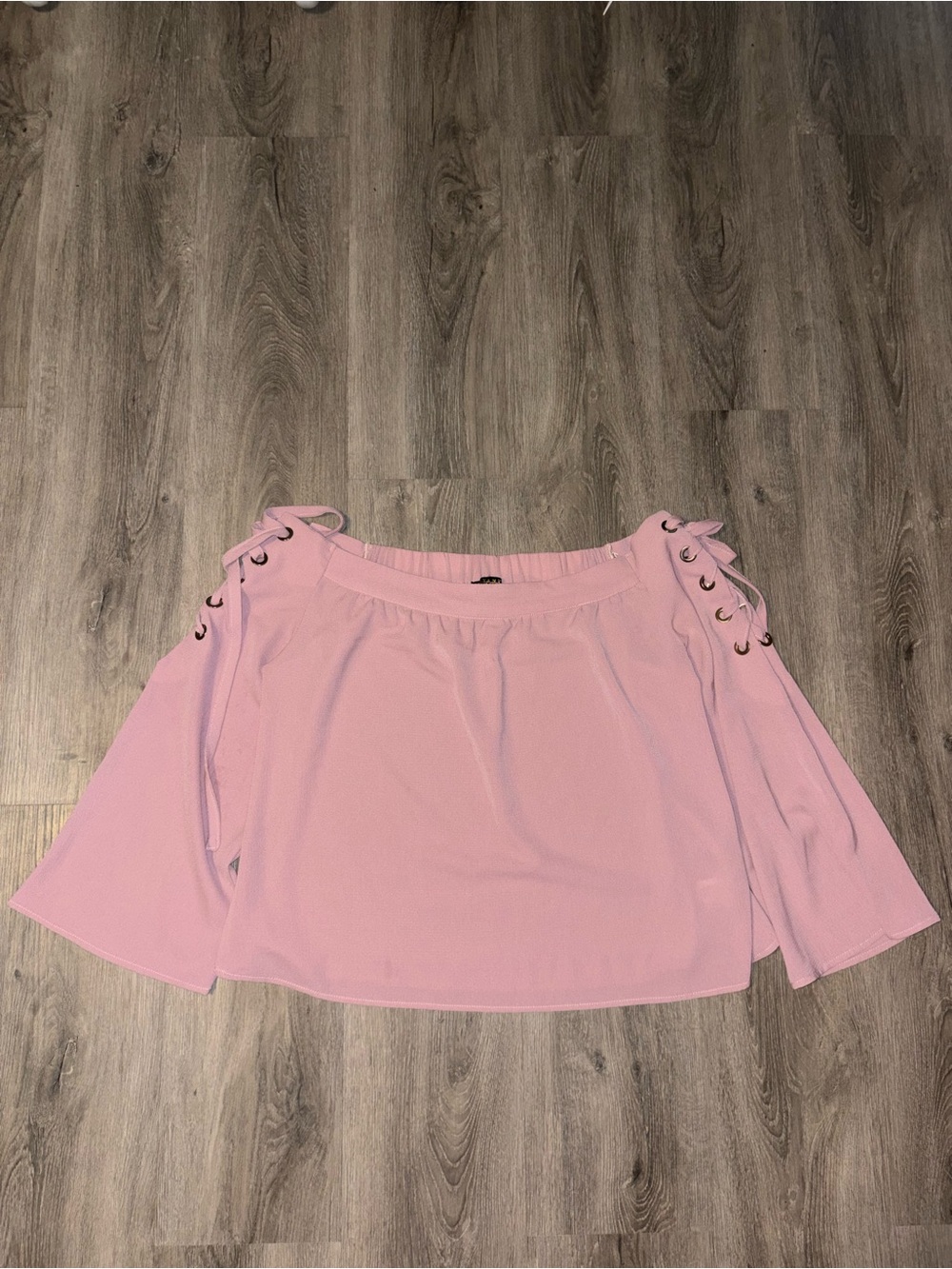 Revamped | Pink Braided Off Shoulder Blouse
